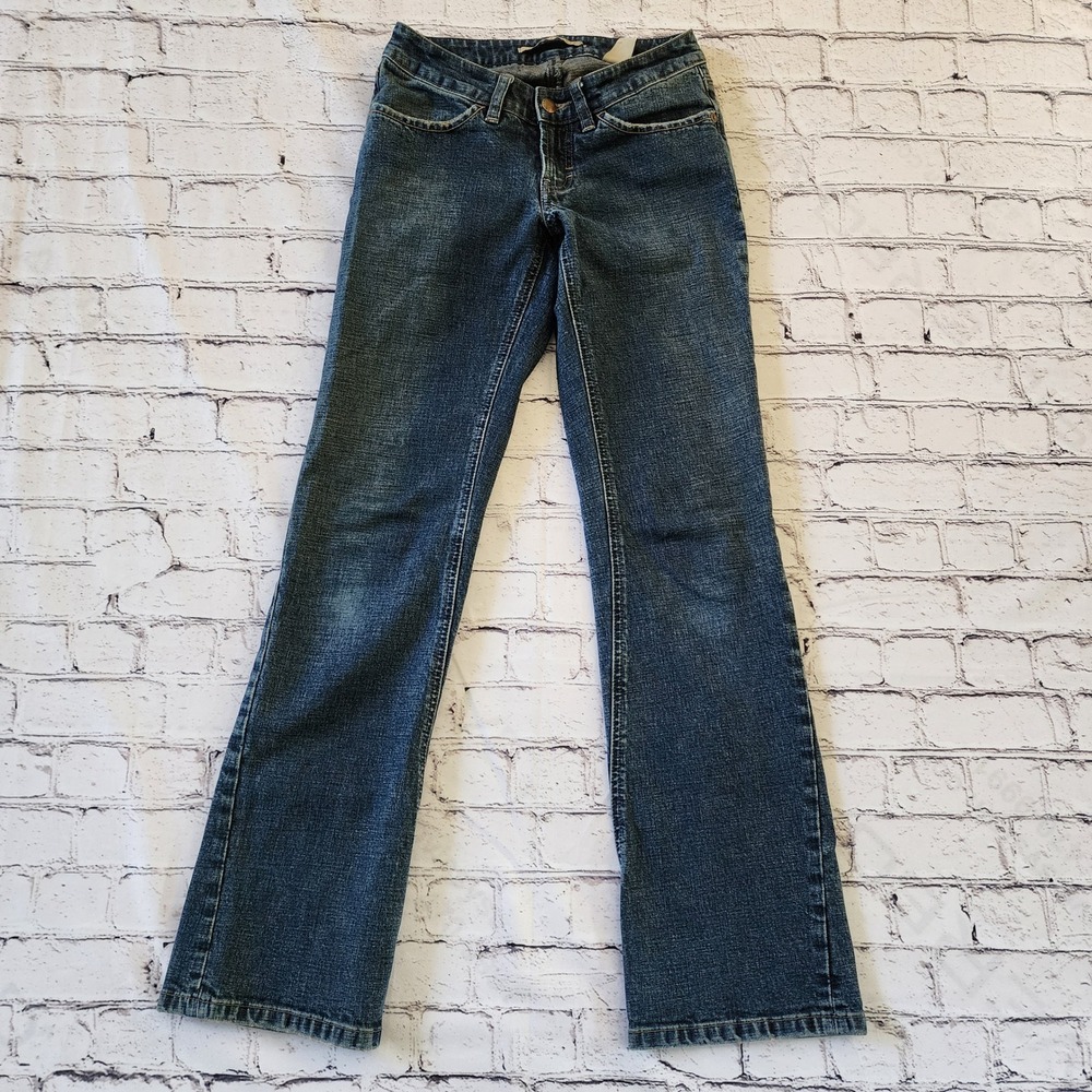 Sergio Valente Womens Bootcut Jeans Size 25 Dark Wash Low Rise Stretch Denim